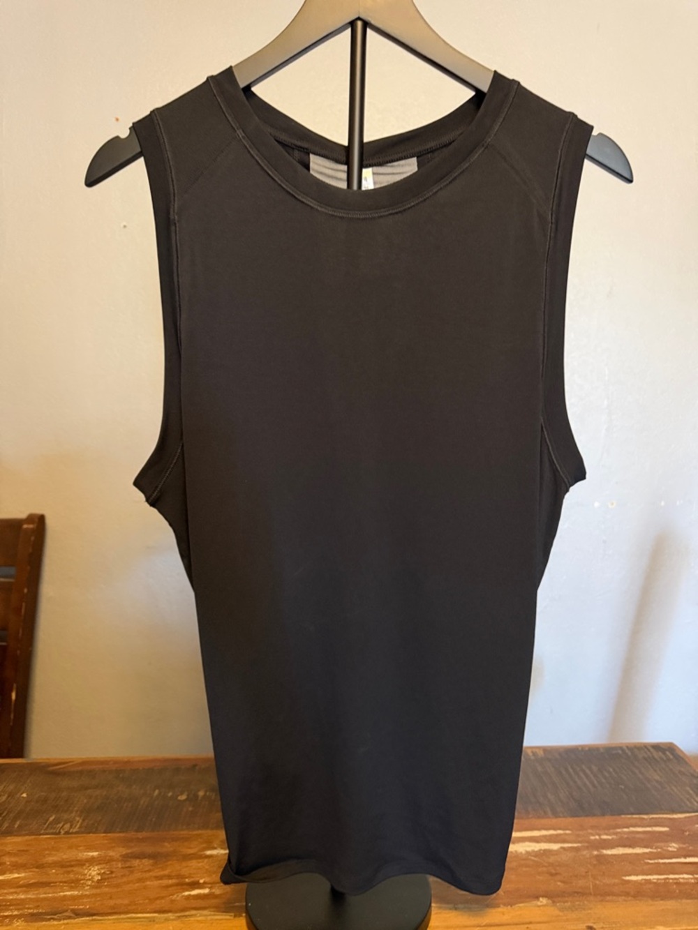 Fabletics Black Crewneck Muscle Tank